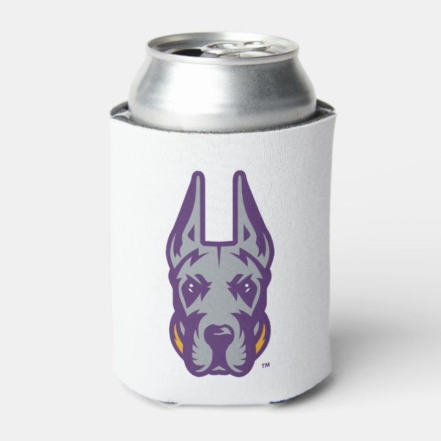 University at Albany Great Dane Mascot Head Can Cooler (Can Front)