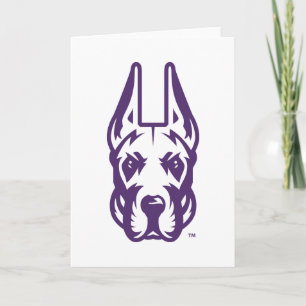 University at Albany Great Dane Mascot Head Card