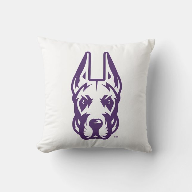 University at Albany Great Dane Mascot Head Cushion (Front)
