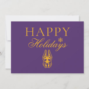 University at Albany Great Dane Mascot Head Holiday Card