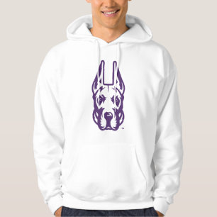 University at Albany Great Dane Mascot Head Hoodie