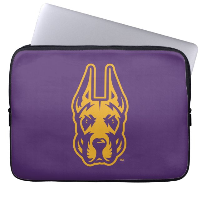 University at Albany Great Dane Mascot Head Laptop Sleeve (Front)
