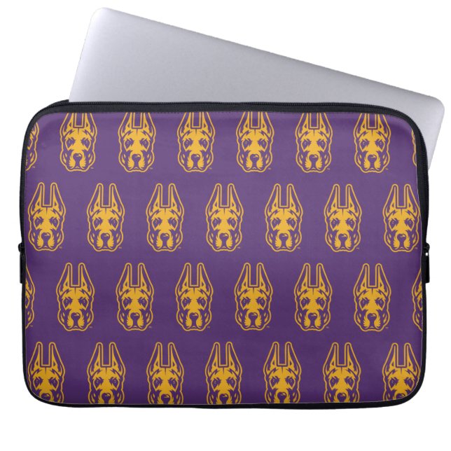 University at Albany Great Dane Mascot Head Laptop Sleeve (Front)
