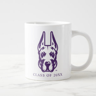 University at Albany Great Dane Mascot Head Large Coffee Mug