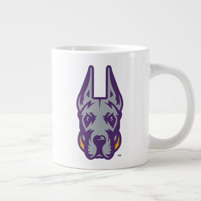 University at Albany Great Dane Mascot Head Large Coffee Mug (Right)