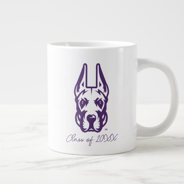 University at Albany Great Dane Mascot Head Large Coffee Mug (Right)