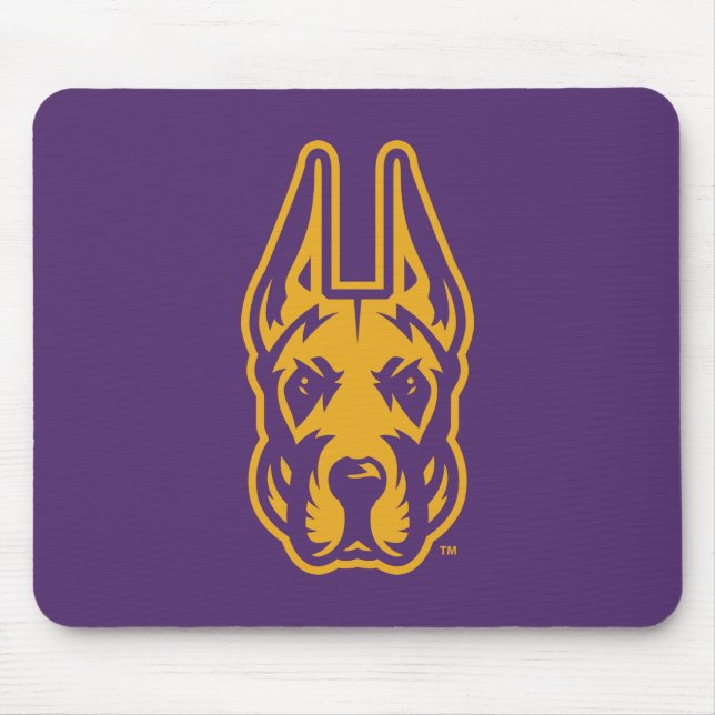 University at Albany Great Dane Mascot Head Mouse Mat (Front)