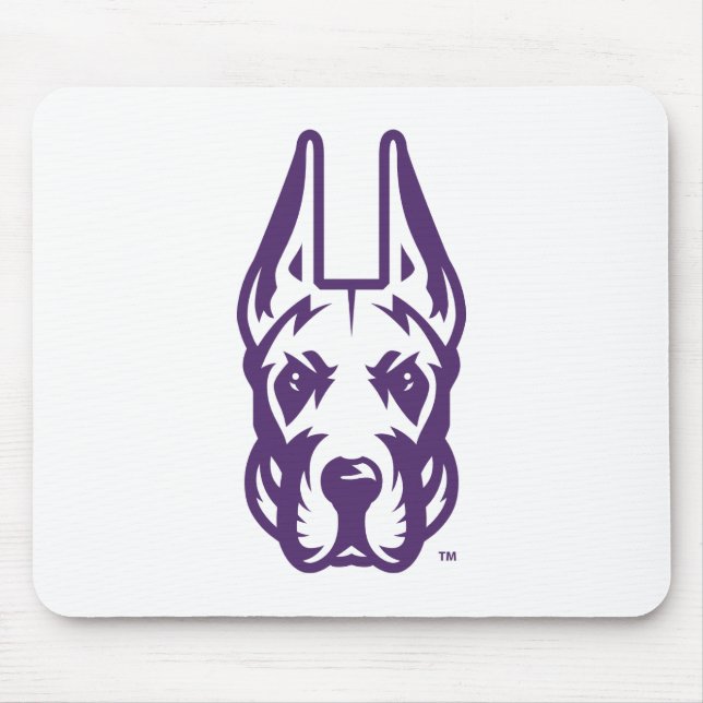 University at Albany Great Dane Mascot Head Mouse Mat (Front)