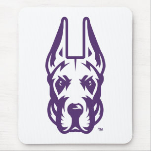 University at Albany Great Dane Mascot Head Mouse Mat