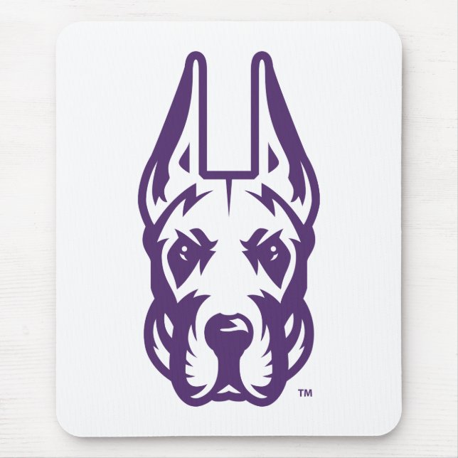 University at Albany Great Dane Mascot Head Mouse Mat (Front)