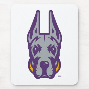 University at Albany Great Dane Mascot Head Mouse Mat