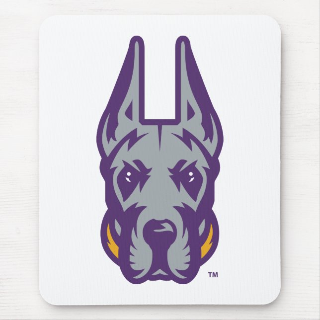University at Albany Great Dane Mascot Head Mouse Mat (Front)