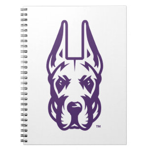 University at Albany Great Dane Mascot Head Notebook