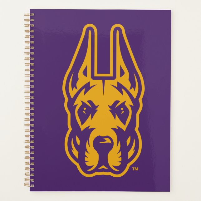 University at Albany Great Dane Mascot Head Planner (Front)