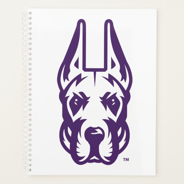 University at Albany Great Dane Mascot Head Planner (Front)