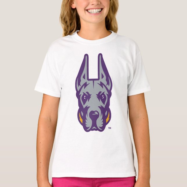 University at Albany Great Dane Mascot Head T-Shirt (Front)