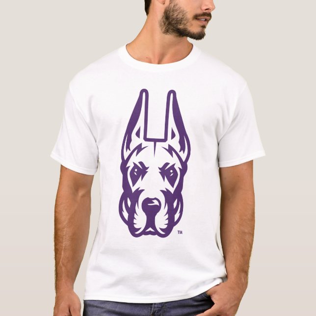 University at Albany Great Dane Mascot Head T-Shirt (Front)
