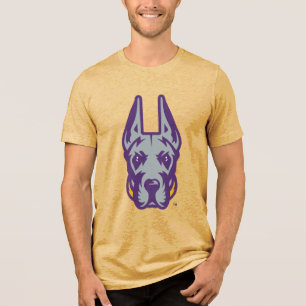 University at Albany Great Dane Mascot Head Tri-Blend Shirt