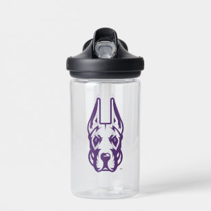 University at Albany Great Dane Mascot Head Water Bottle