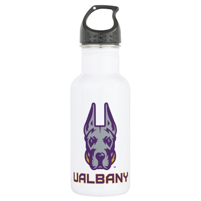University at Albany Great Danes 532 Ml Water Bottle (Front)