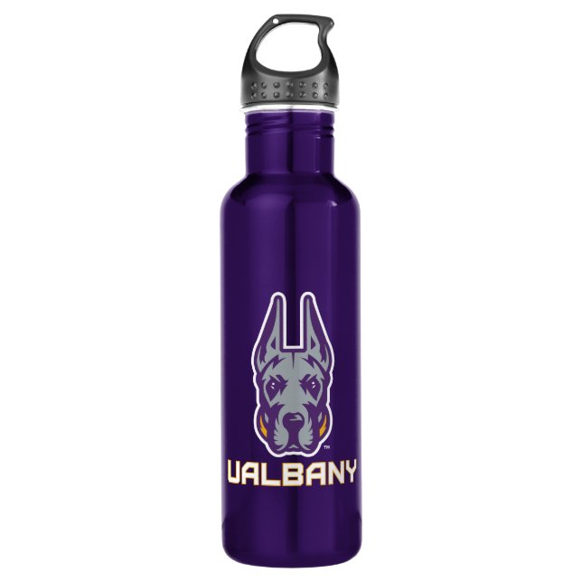 University at Albany Great Danes 710 Ml Water Bottle (Front)