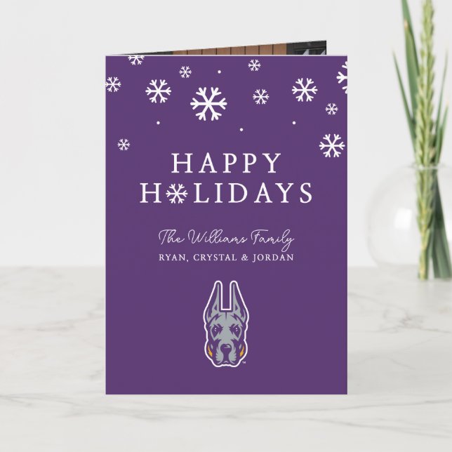 University at Albany Great Danes Holiday Card (Front)