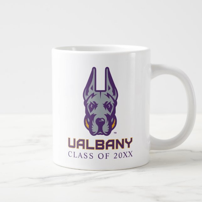 University at Albany Great Danes Large Coffee Mug (Right)