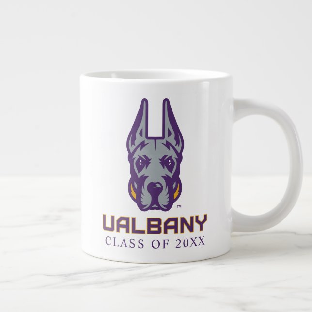 University at Albany Great Danes Large Coffee Mug (Right)