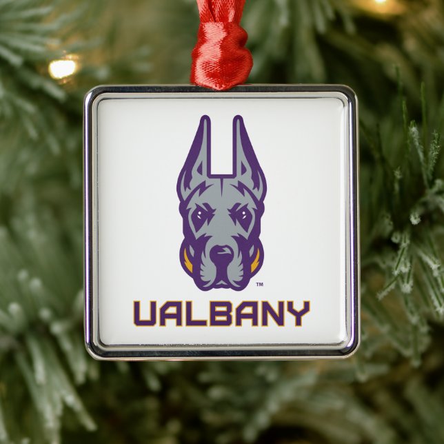 University at Albany Great Danes Metal Tree Decoration (Tree)