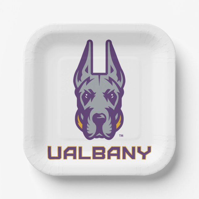 University at Albany Great Danes Paper Plate (Front)