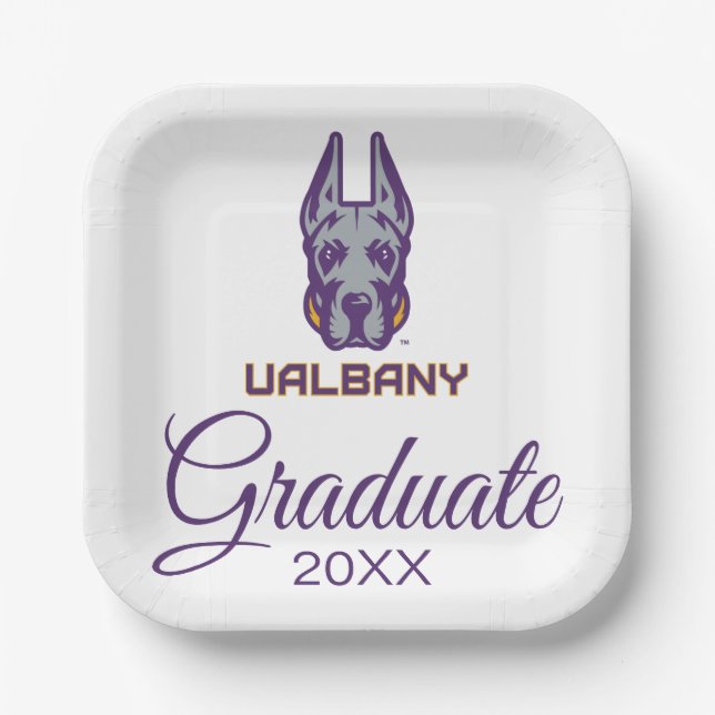 University at Albany Great Danes Paper Plate (Front)