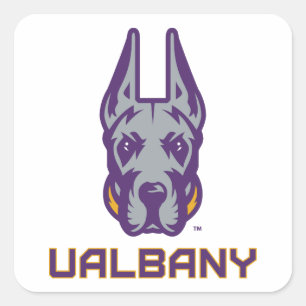 University at Albany Great Danes Square Sticker