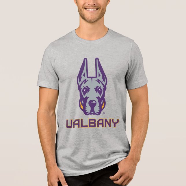 University at Albany Great Danes Tri-Blend Shirt (Front)