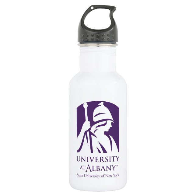 University at Albany Iconic Logo 532 Ml Water Bottle (Front)