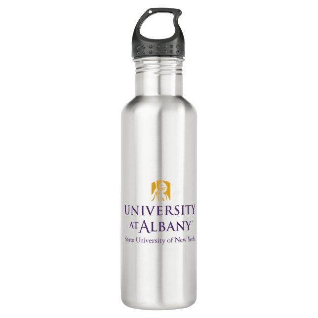 University at Albany Iconic Logo 710 Ml Water Bottle (Front)