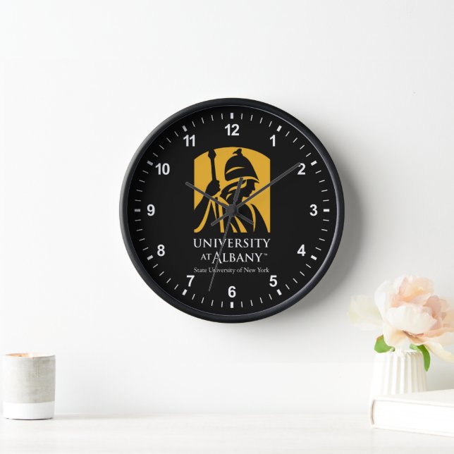 University at Albany Iconic Logo Clock (Home)