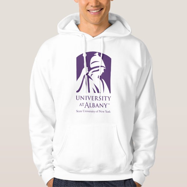 University at Albany Iconic Logo Hoodie (Front)