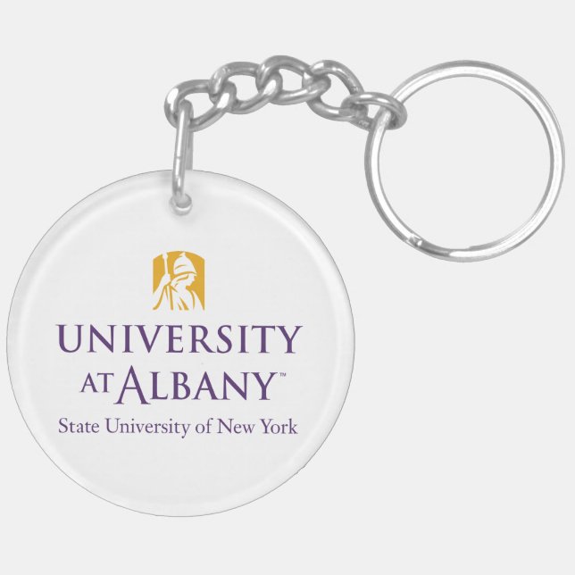 University at Albany Iconic Logo Key Ring (Back Left)