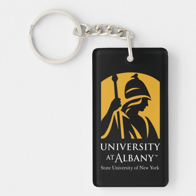 University at Albany Iconic Logo Key Ring (Front)