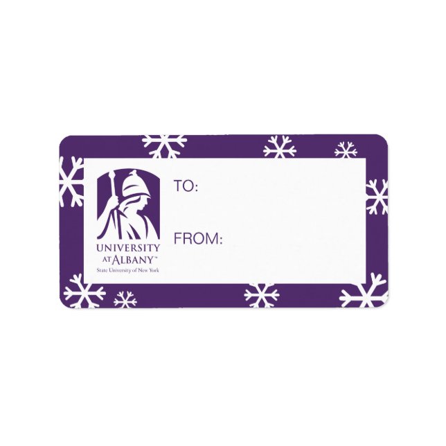 University at Albany Iconic Logo Label (Front)