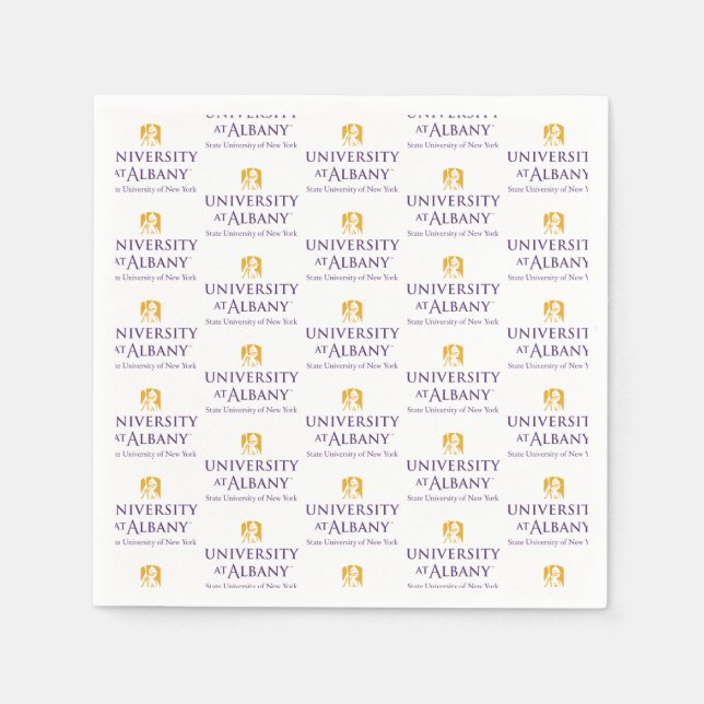 University at Albany Iconic Logo Napkin (Front)
