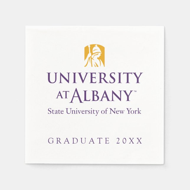 University at Albany Iconic Logo Napkin (Front)