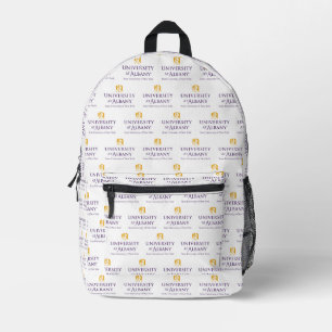 University at Albany Iconic Logo Printed Backpack