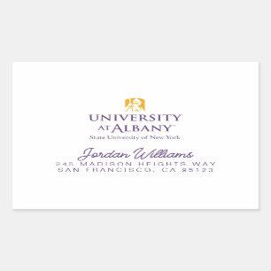 University at Albany Iconic Logo Rectangular Sticker
