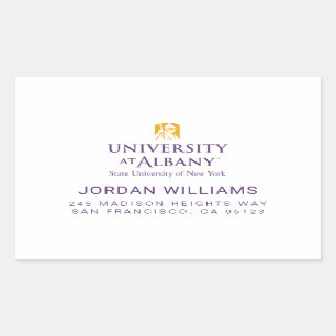 University at Albany Iconic Logo Rectangular Sticker