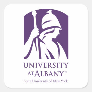 University at Albany Iconic Logo Square Sticker