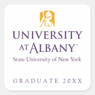 University at Albany Iconic Logo Square Sticker