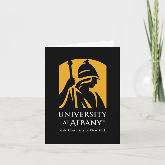 University at Albany Iconic Logo Thank You Card (Front)