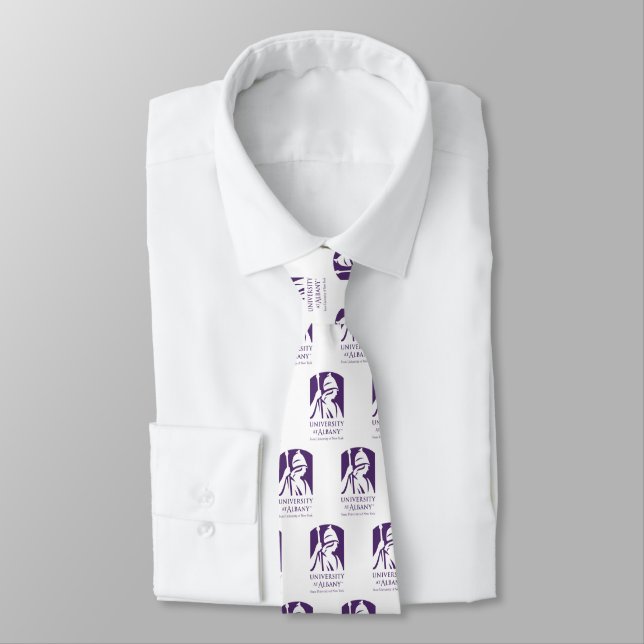 University at Albany Iconic Logo Tie (Tied)