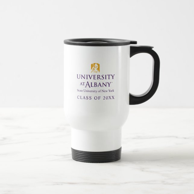 University at Albany Iconic Logo Travel Mug (Right)